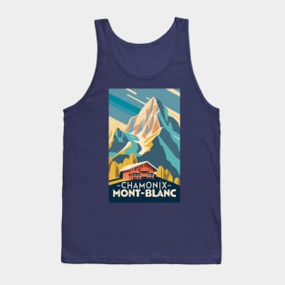 A Vintage Travel Art of Chamonix-Mont-Blanc - France Tank Top